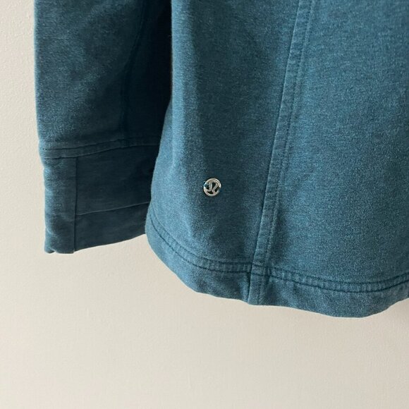 Lululemon Coast Wrap II Stretch Activewear Jacket Heathered Alberta Lake Blue 4 - Picture 7 of 8